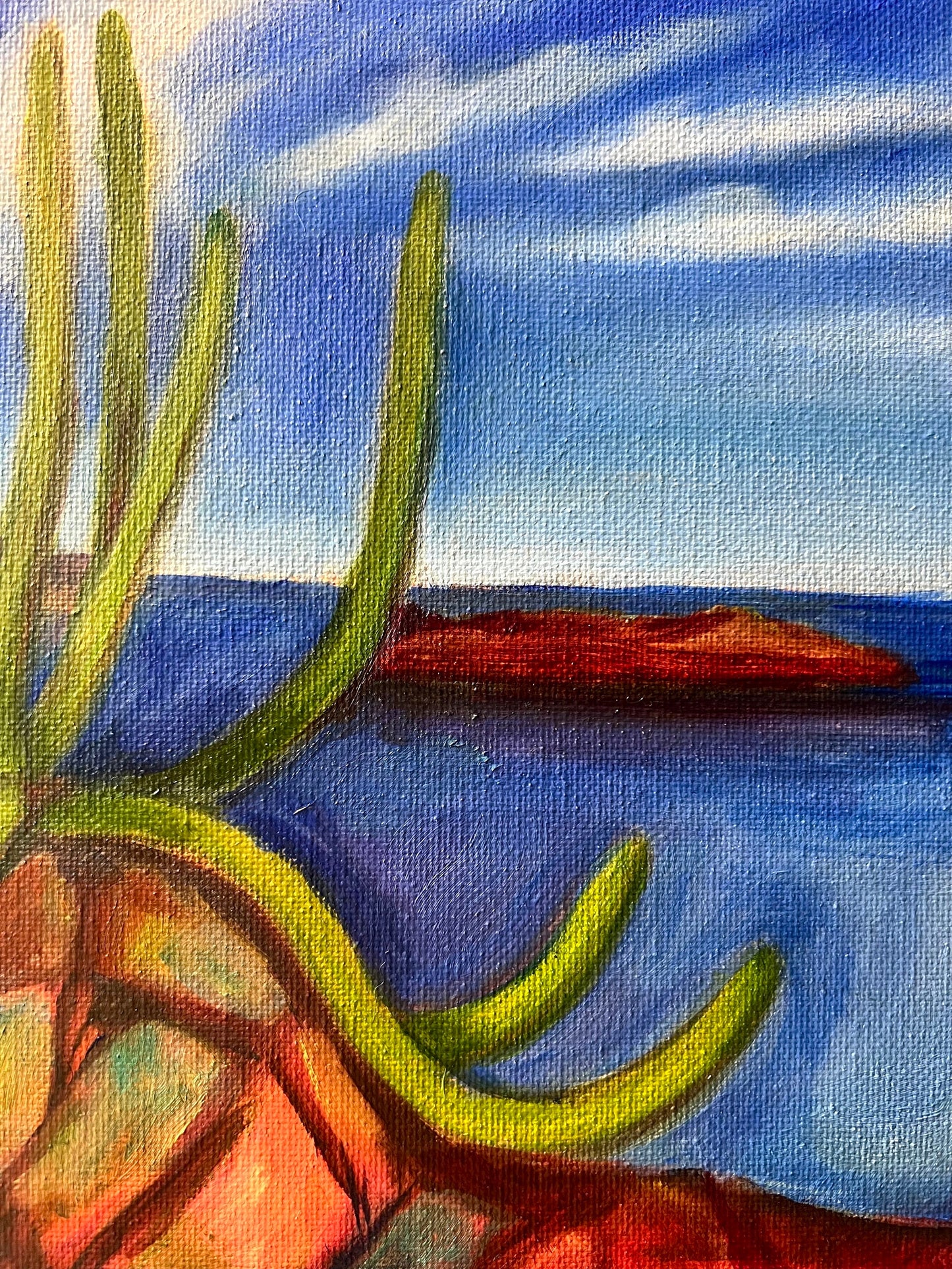 original oil painting: Earthly Edge