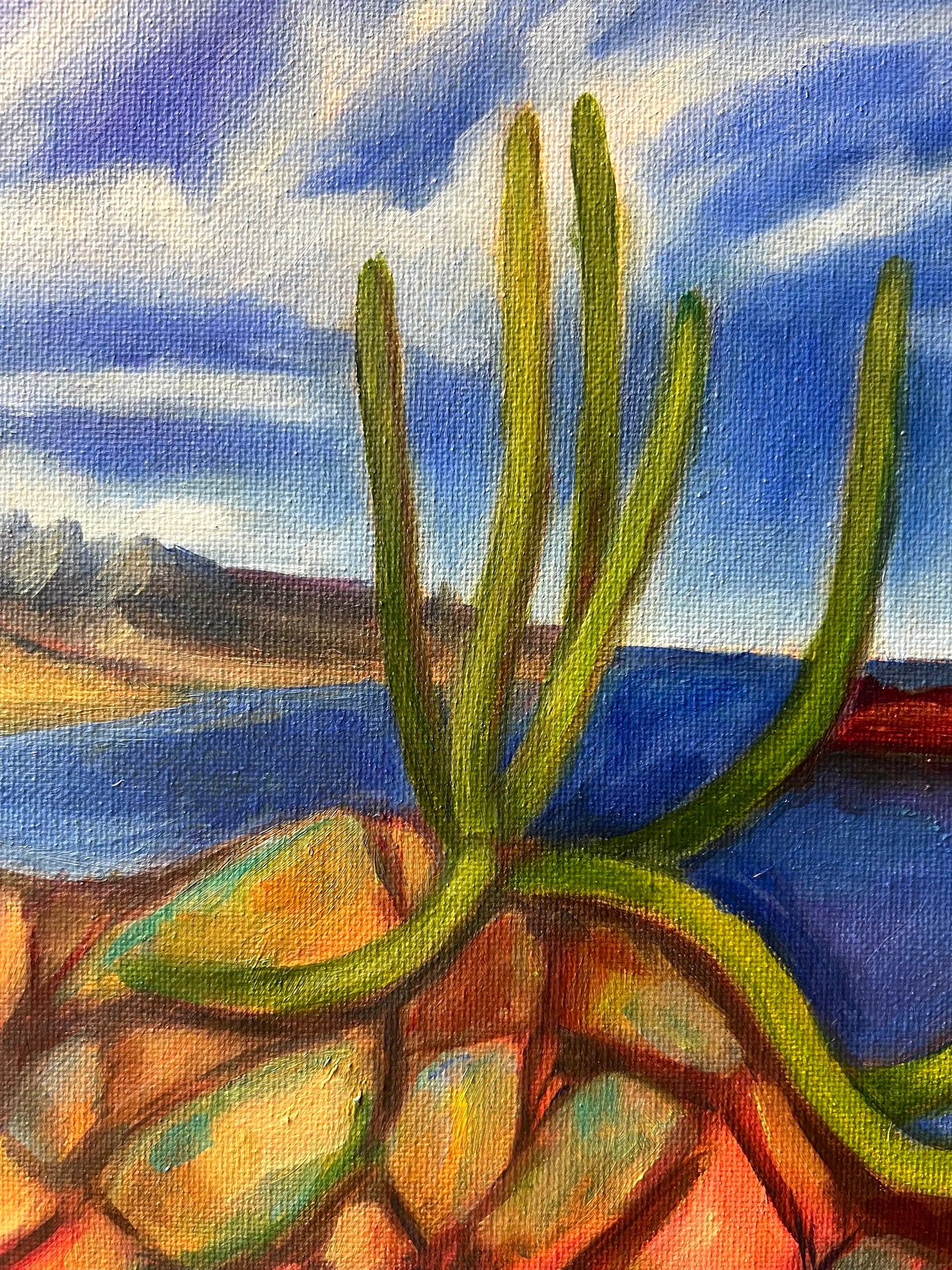 original oil painting: Earthly Edge