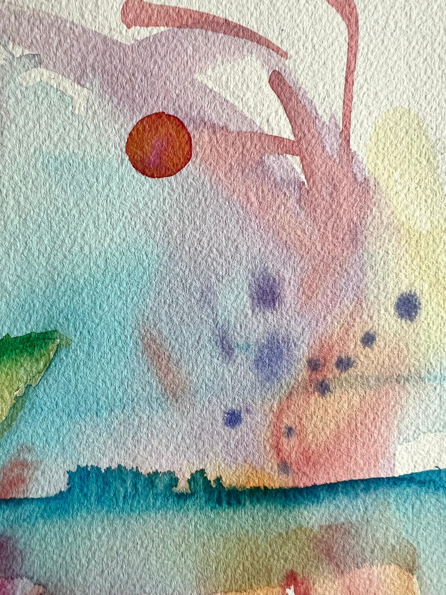 Original, original watercolor painting: My Life With The Sea