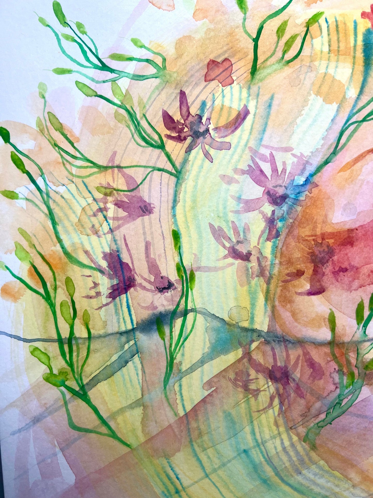 Original watercolor painting: Always Through