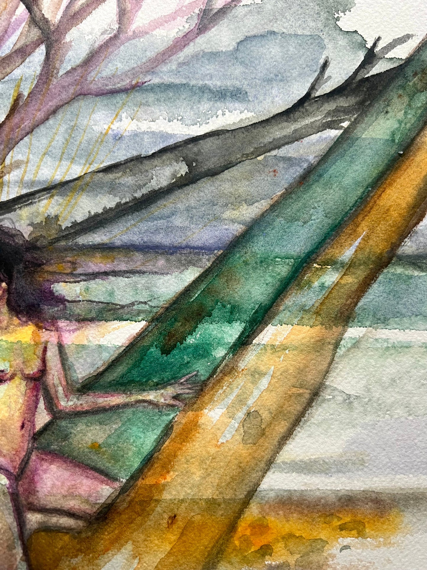 original watercolor painting: The Clearing