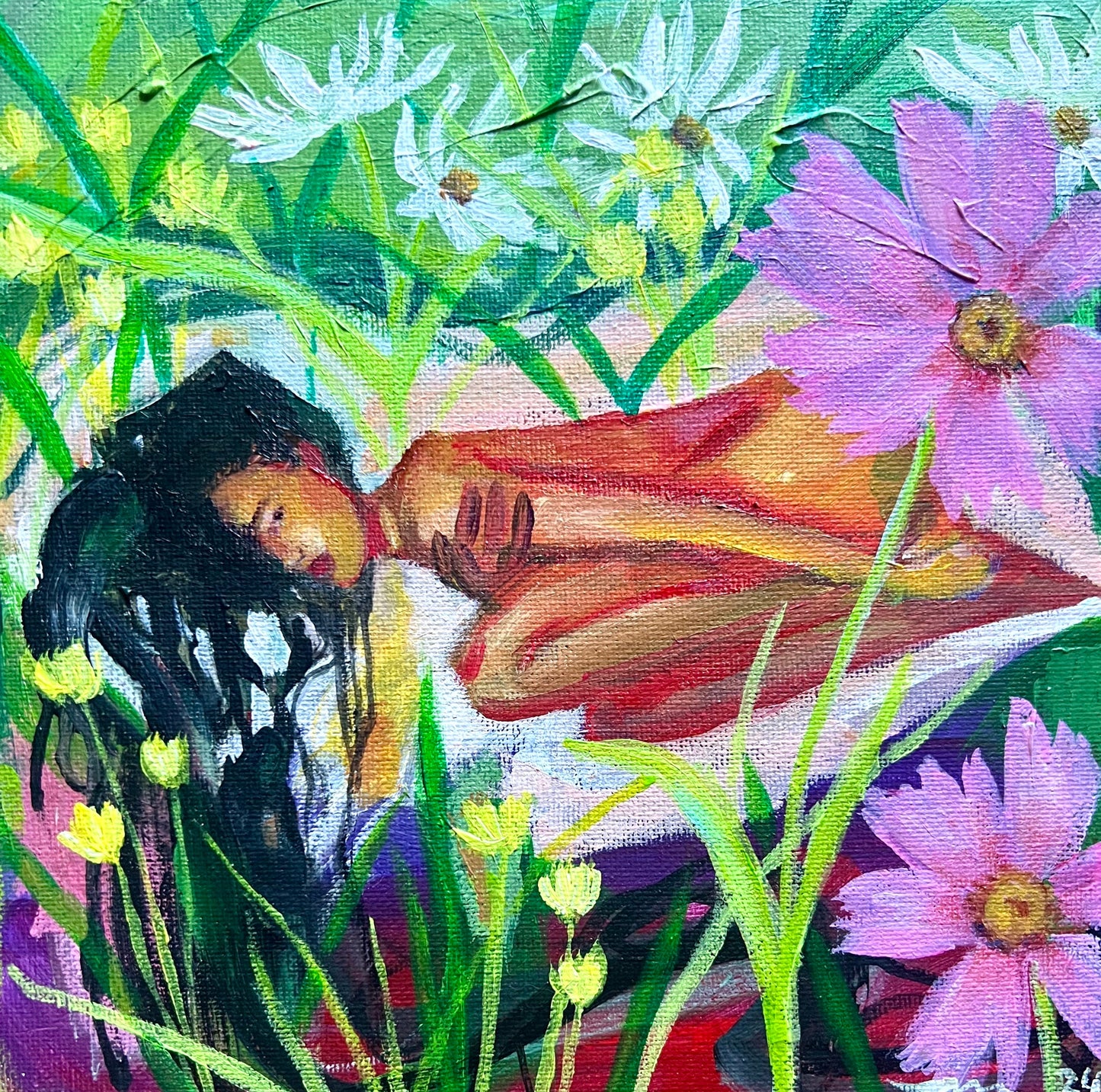 original acrylic painting: Radiant Beauty