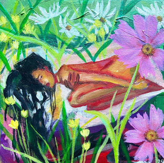 original acrylic painting: Radiant Beauty