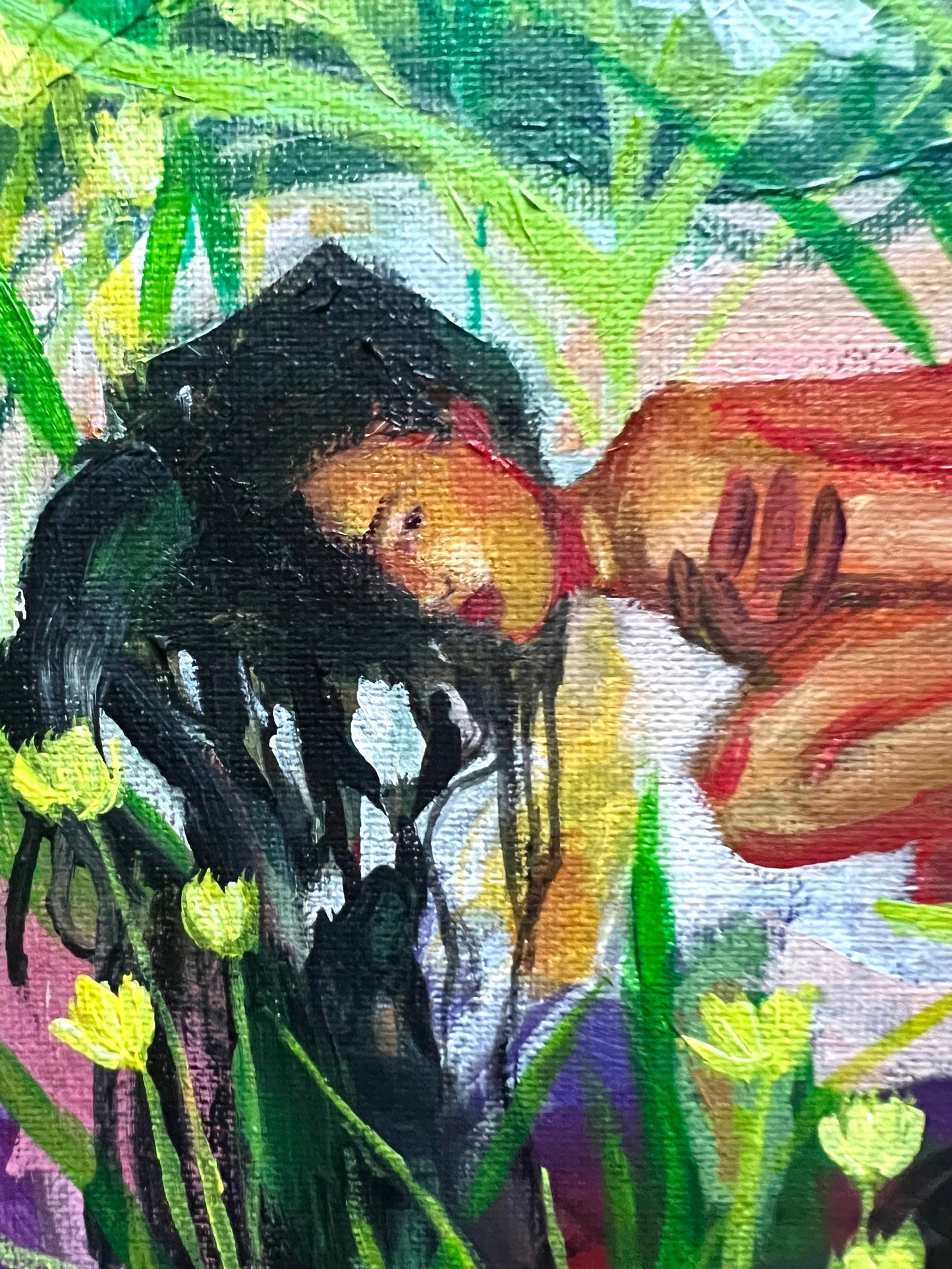 original acrylic painting: Radiant Beauty