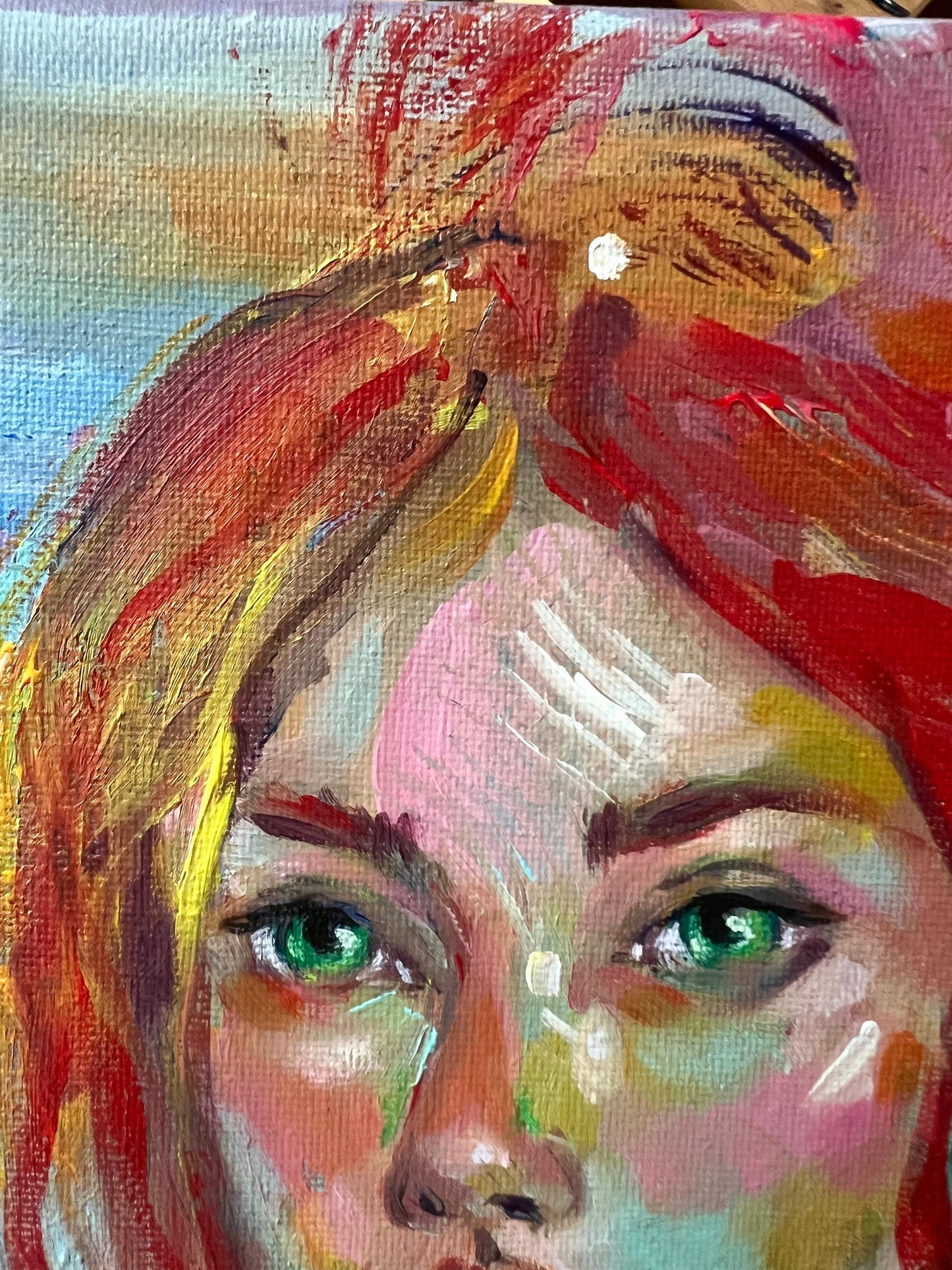 original acrylic painting: Reclaiming Safety