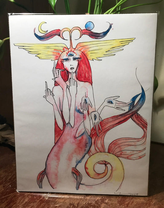 Siren Of Power (original art print)