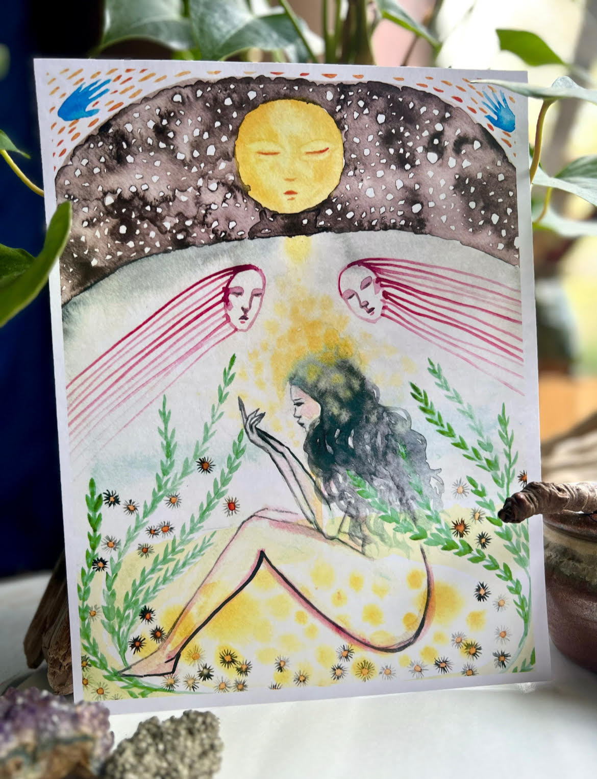 Original watercolor print: I Call To You