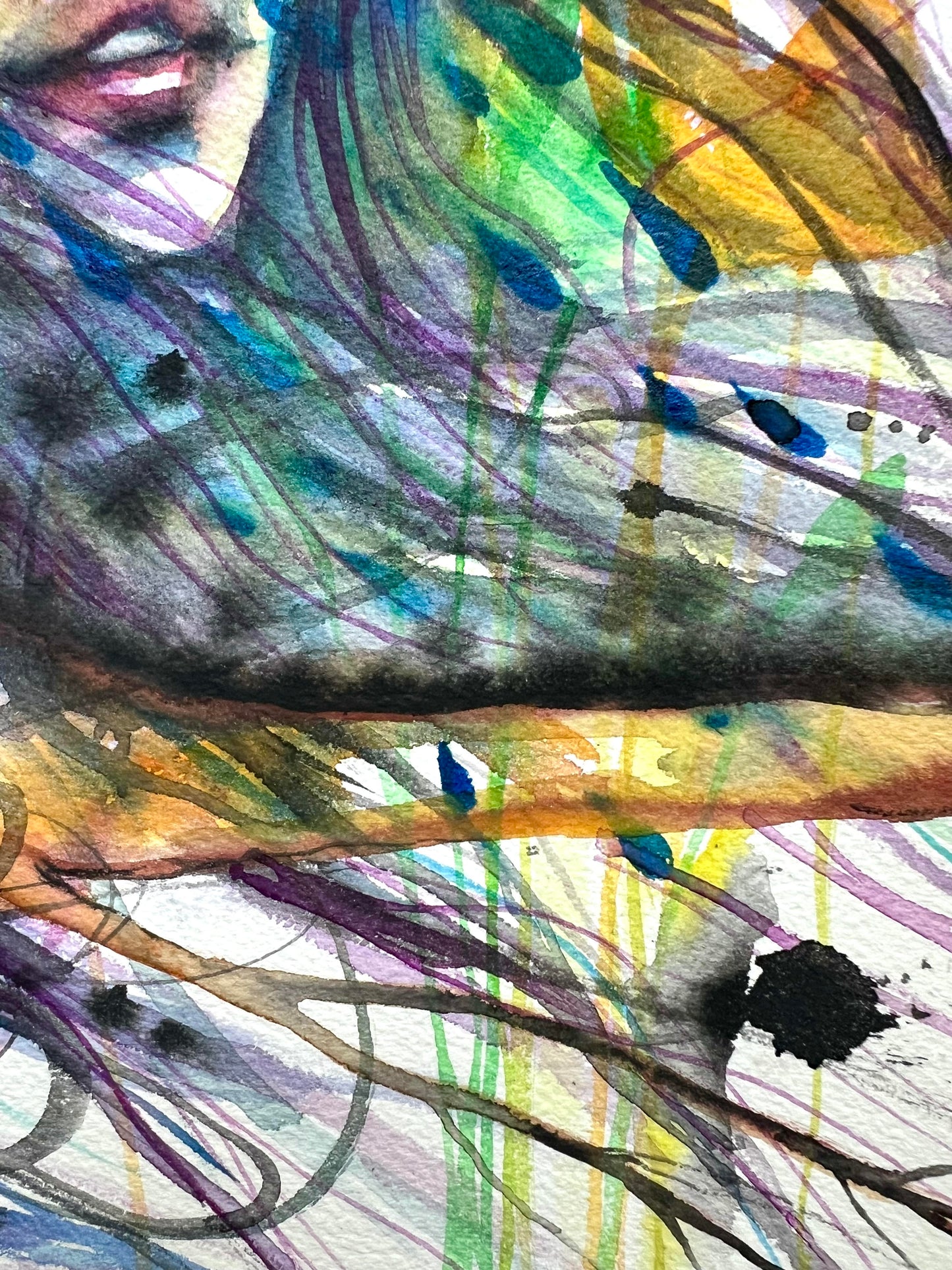 Original Watercolor Painting: Wash Away
