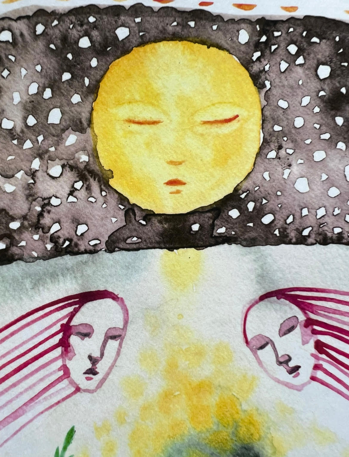 Original watercolor print: I Call To You