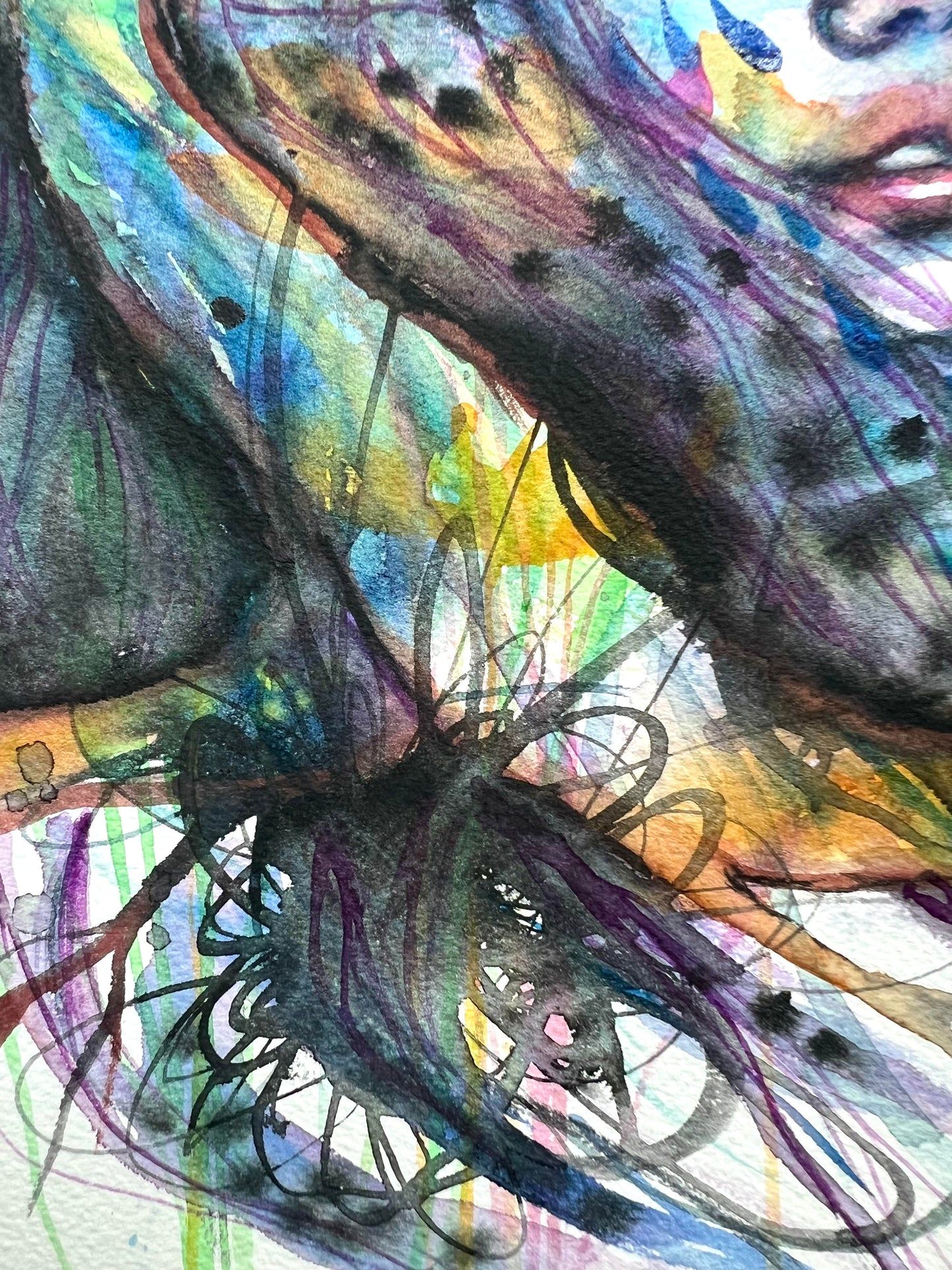 Original Watercolor Painting: Wash Away