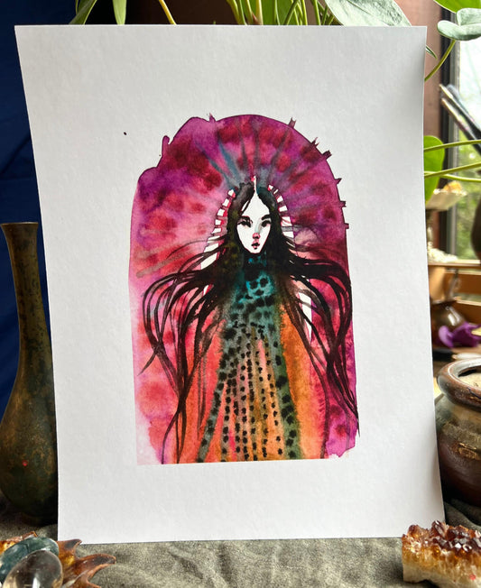 Original watercolor print: The Vessel