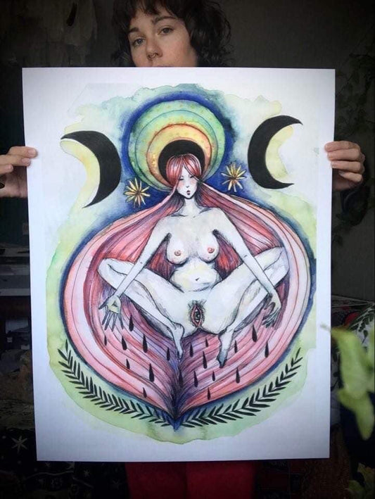 Lunar Intuition (original art giclee print)
