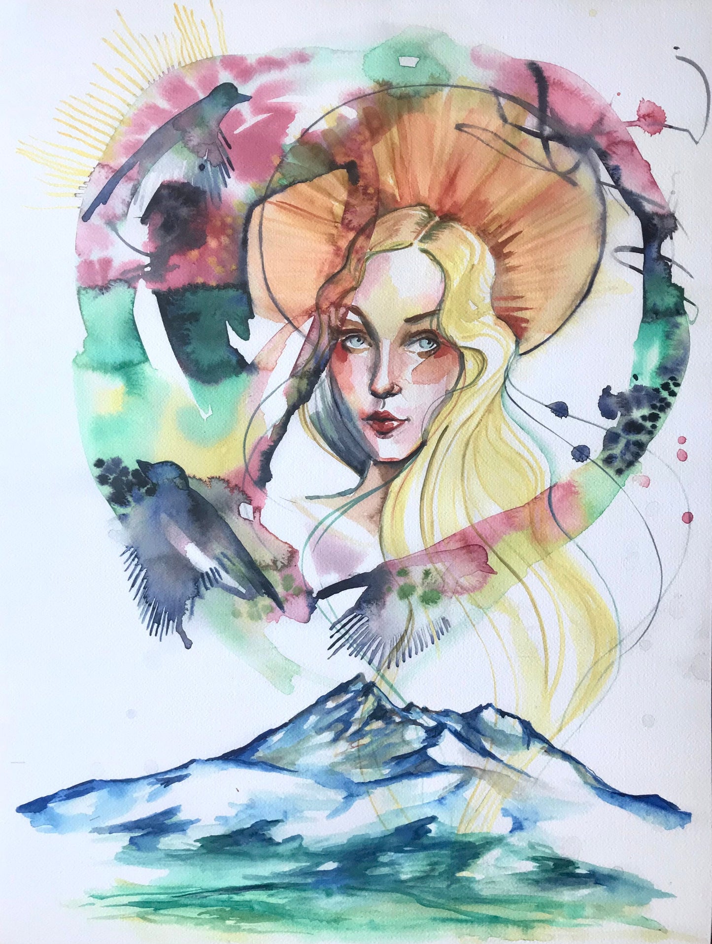 The Summit (original art Giclee print)