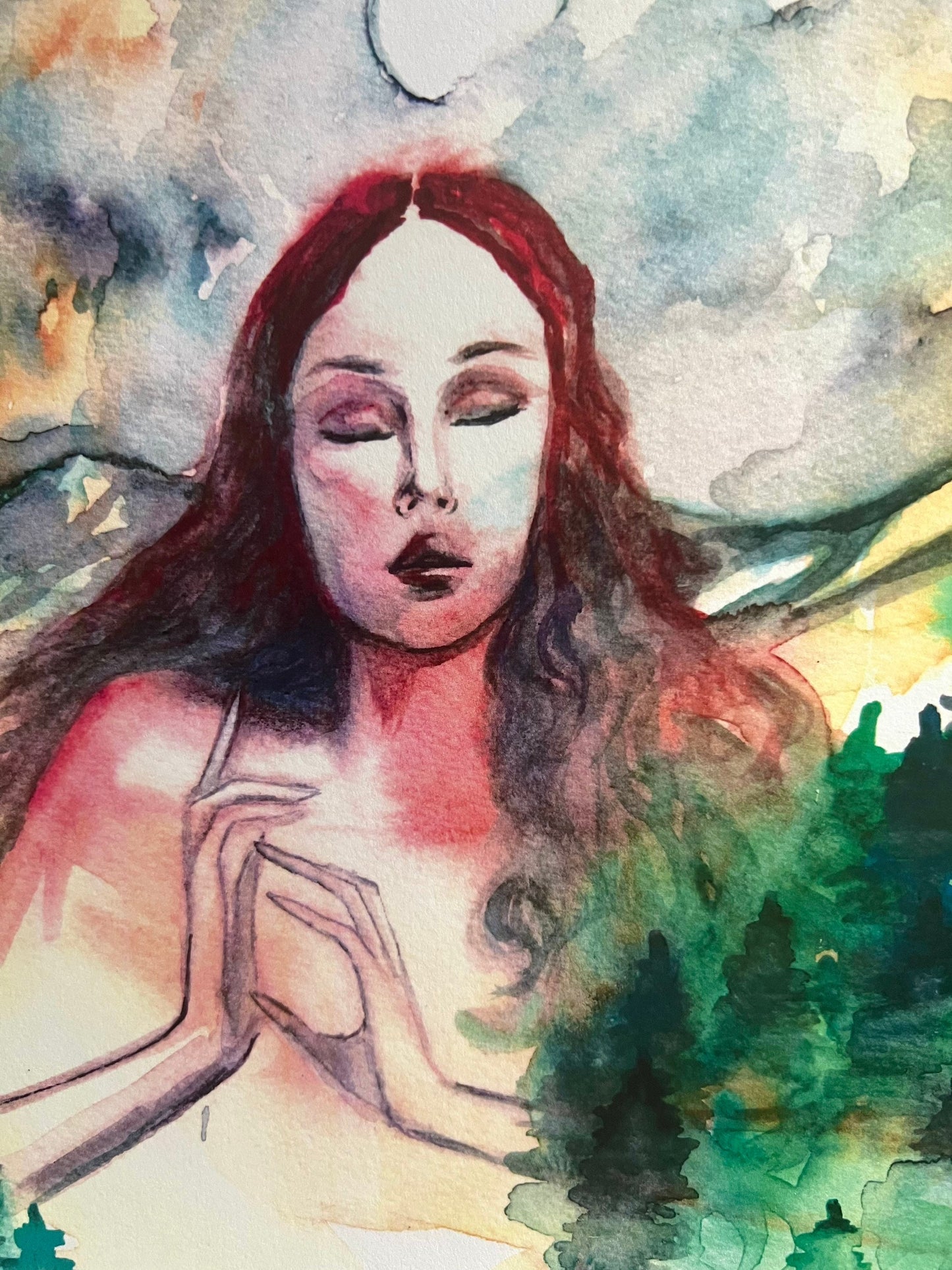 Original art print: Cancer Full Moon