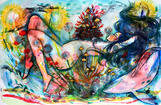 Original art giclee print: Of Land And Sea