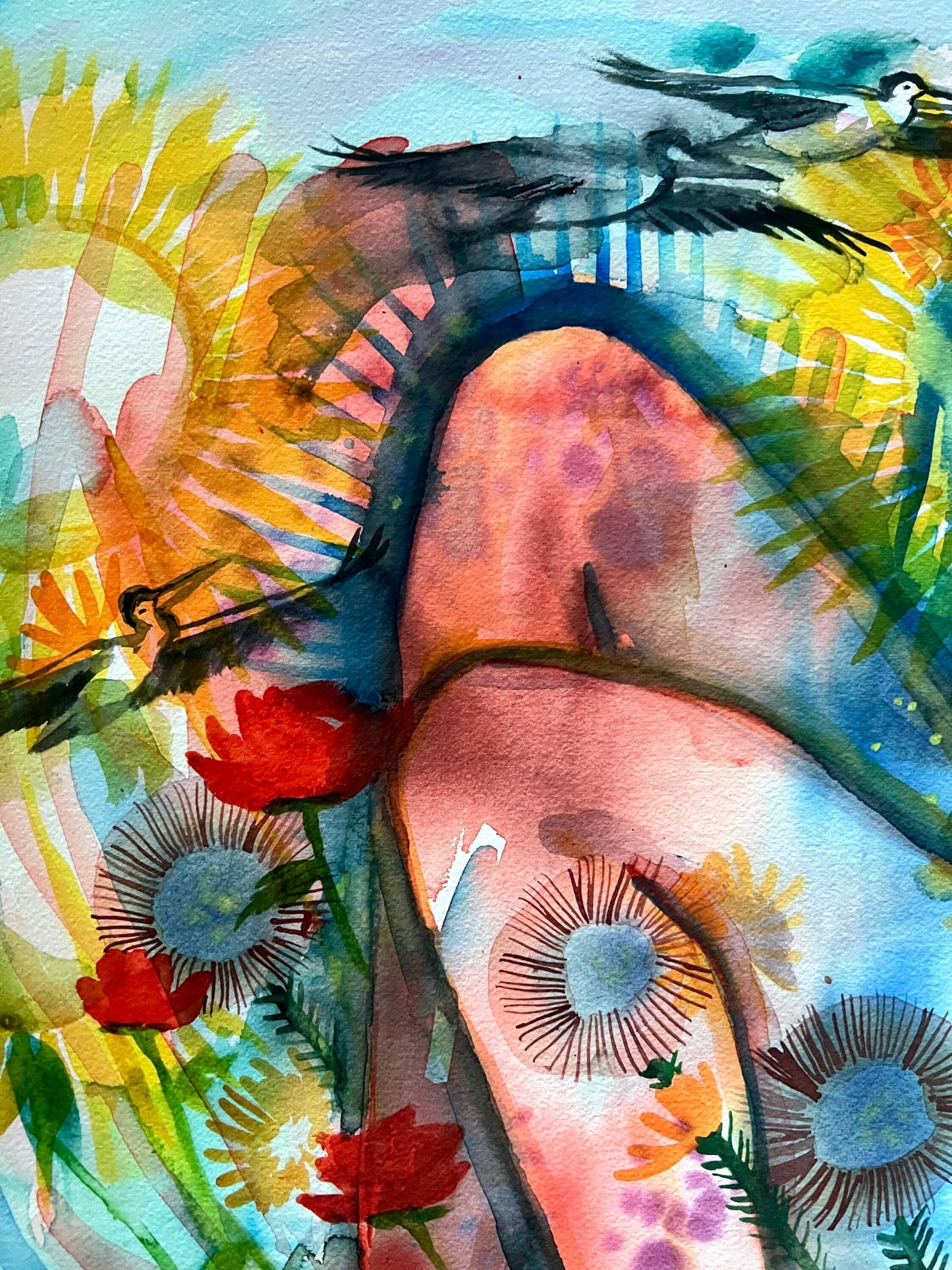 Original art giclee print: Of Land And Sea
