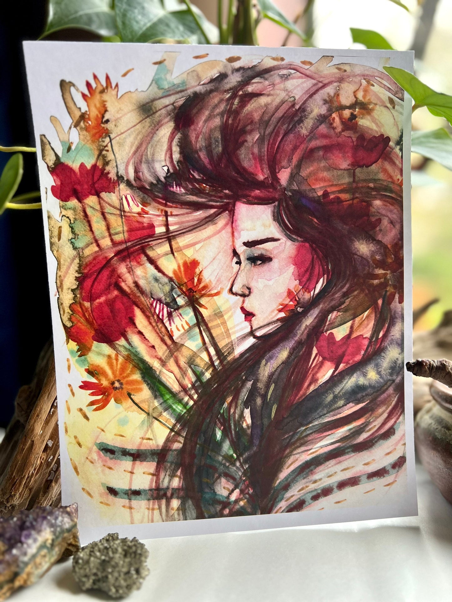 Original watercolor print: Internal Focus