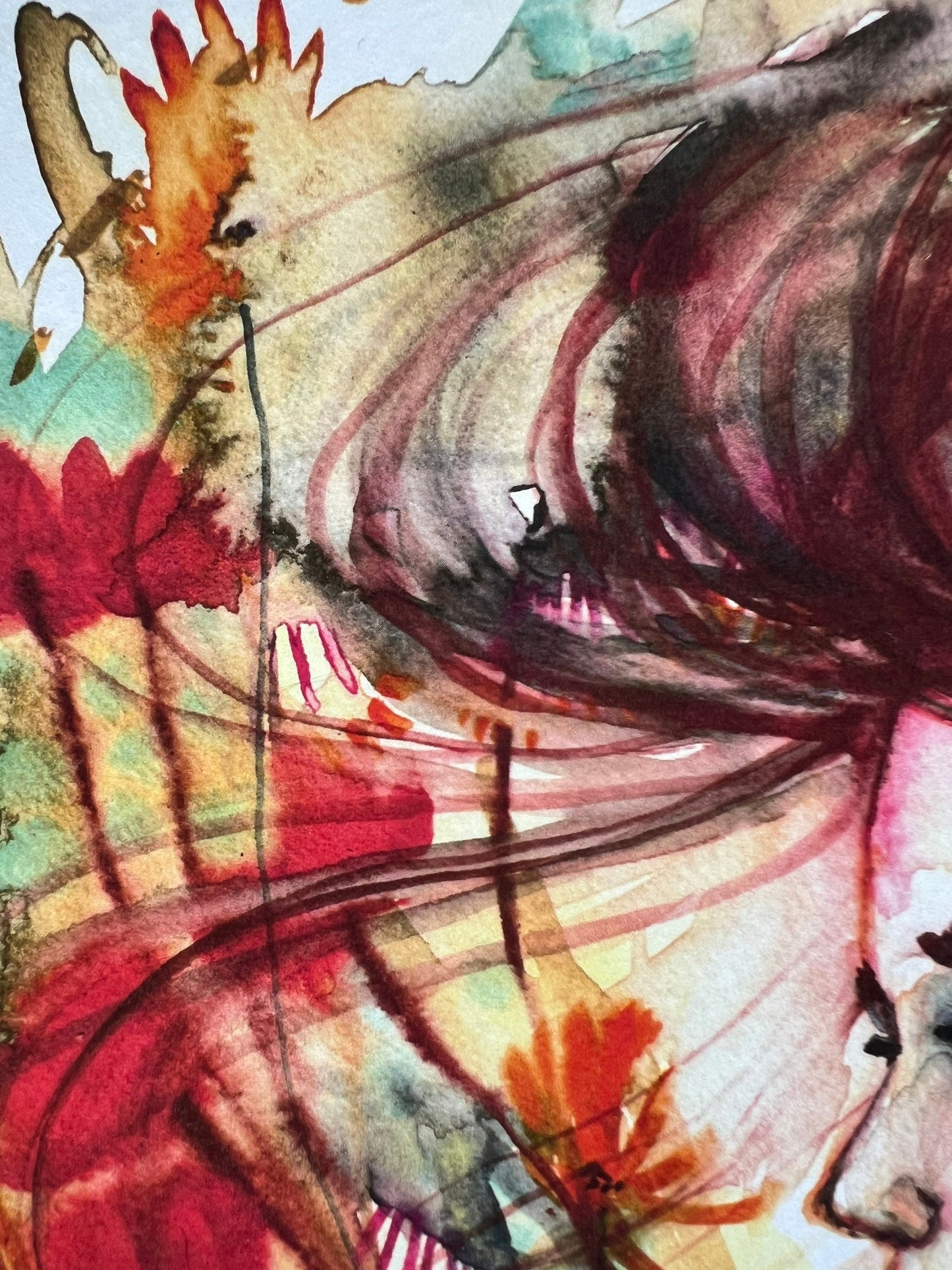 Original watercolor print: Internal Focus