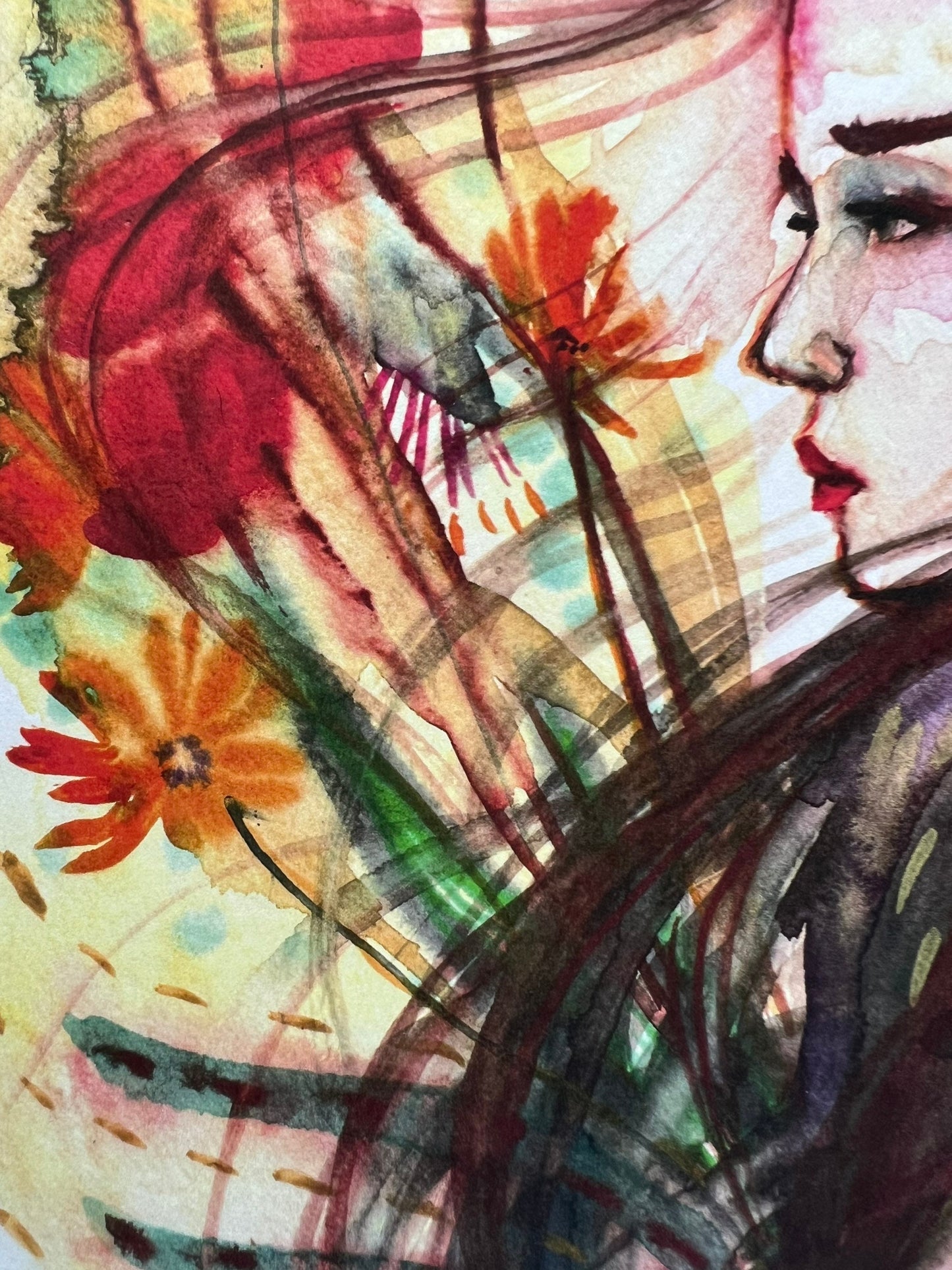 Original watercolor print: Internal Focus