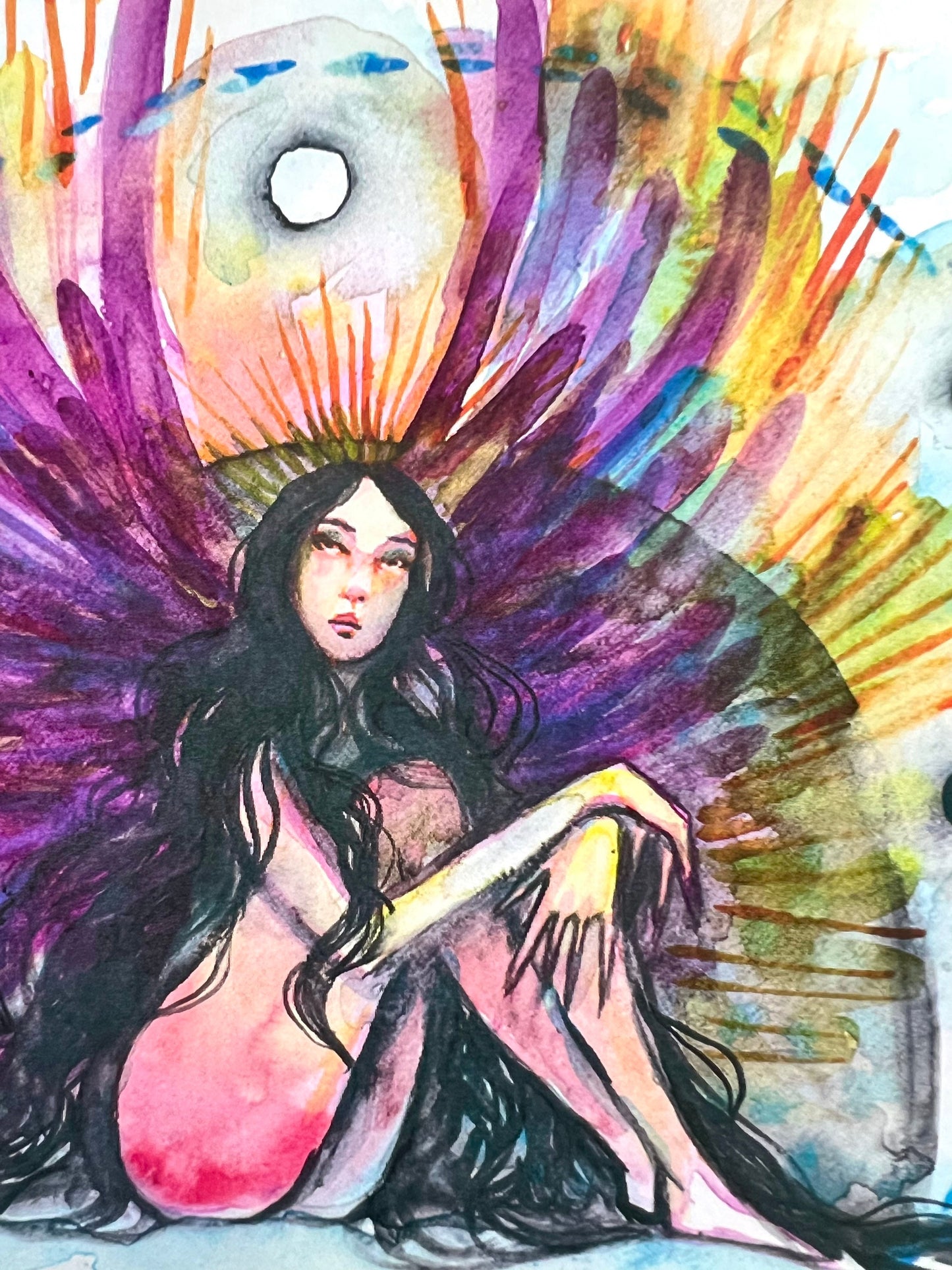 Original watercolor print: Ebb And Flow