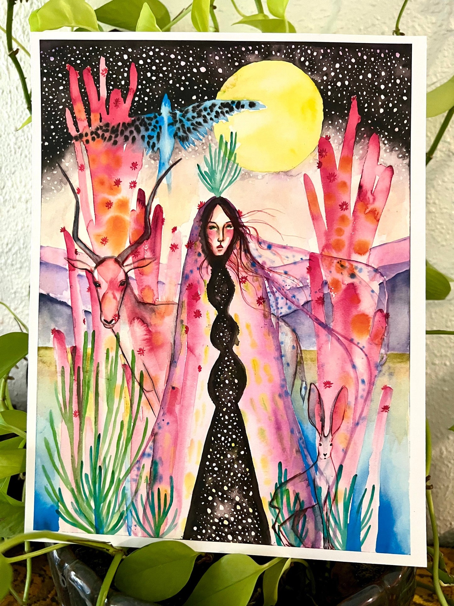 Original watercolor print: Paradise
