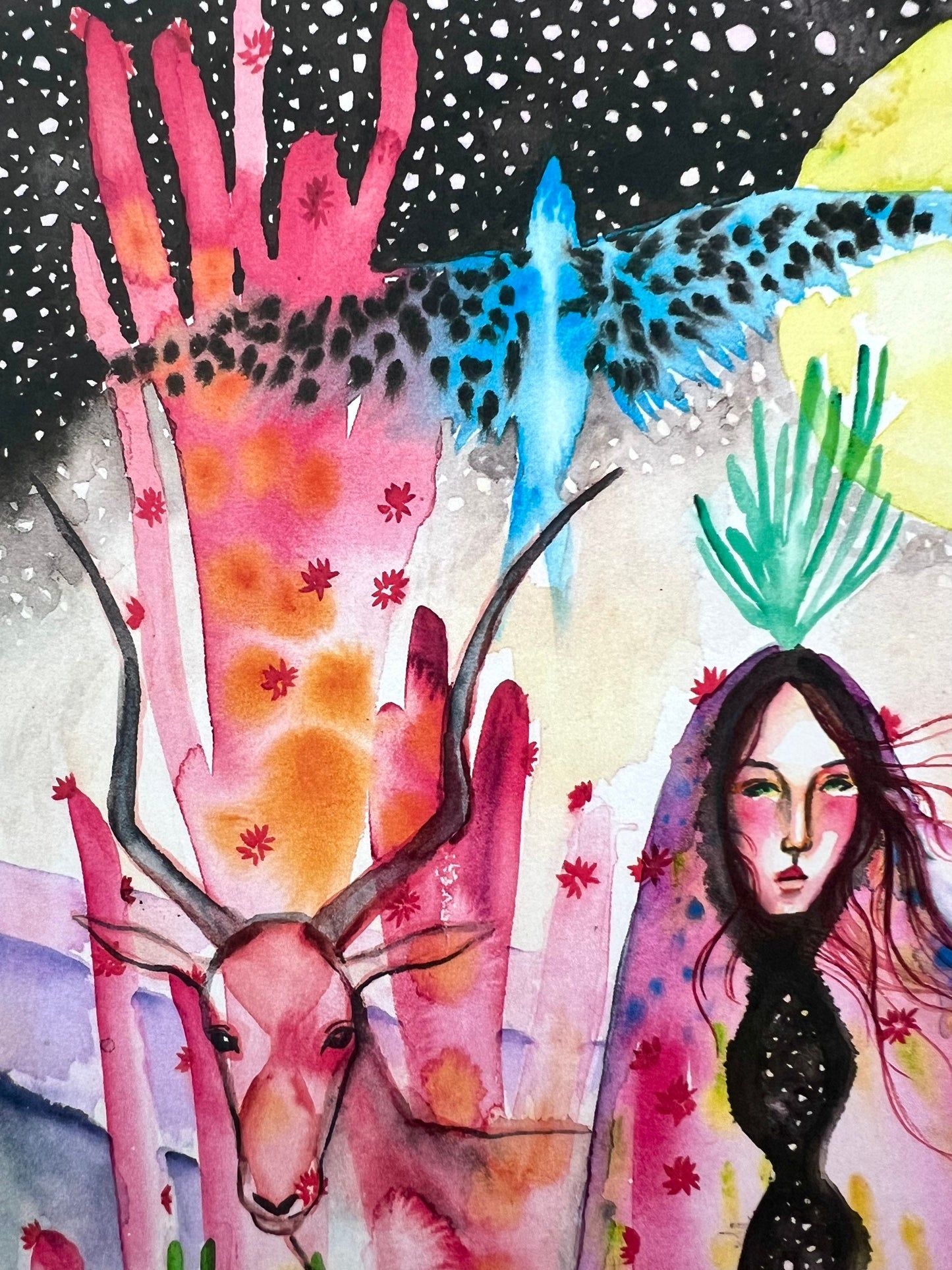Original watercolor print: Paradise