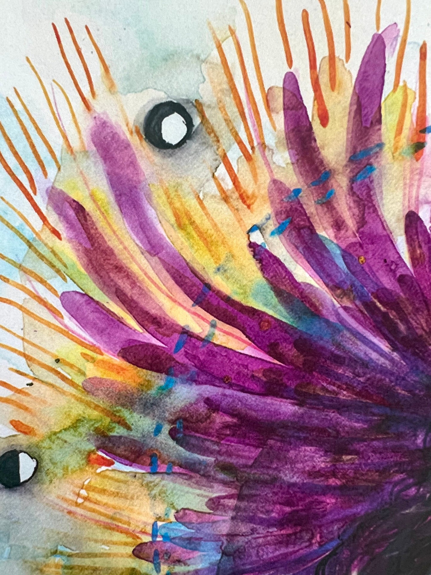 Original watercolor print: Ebb And Flow