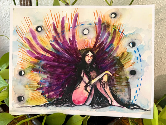 Original watercolor print: Ebb And Flow
