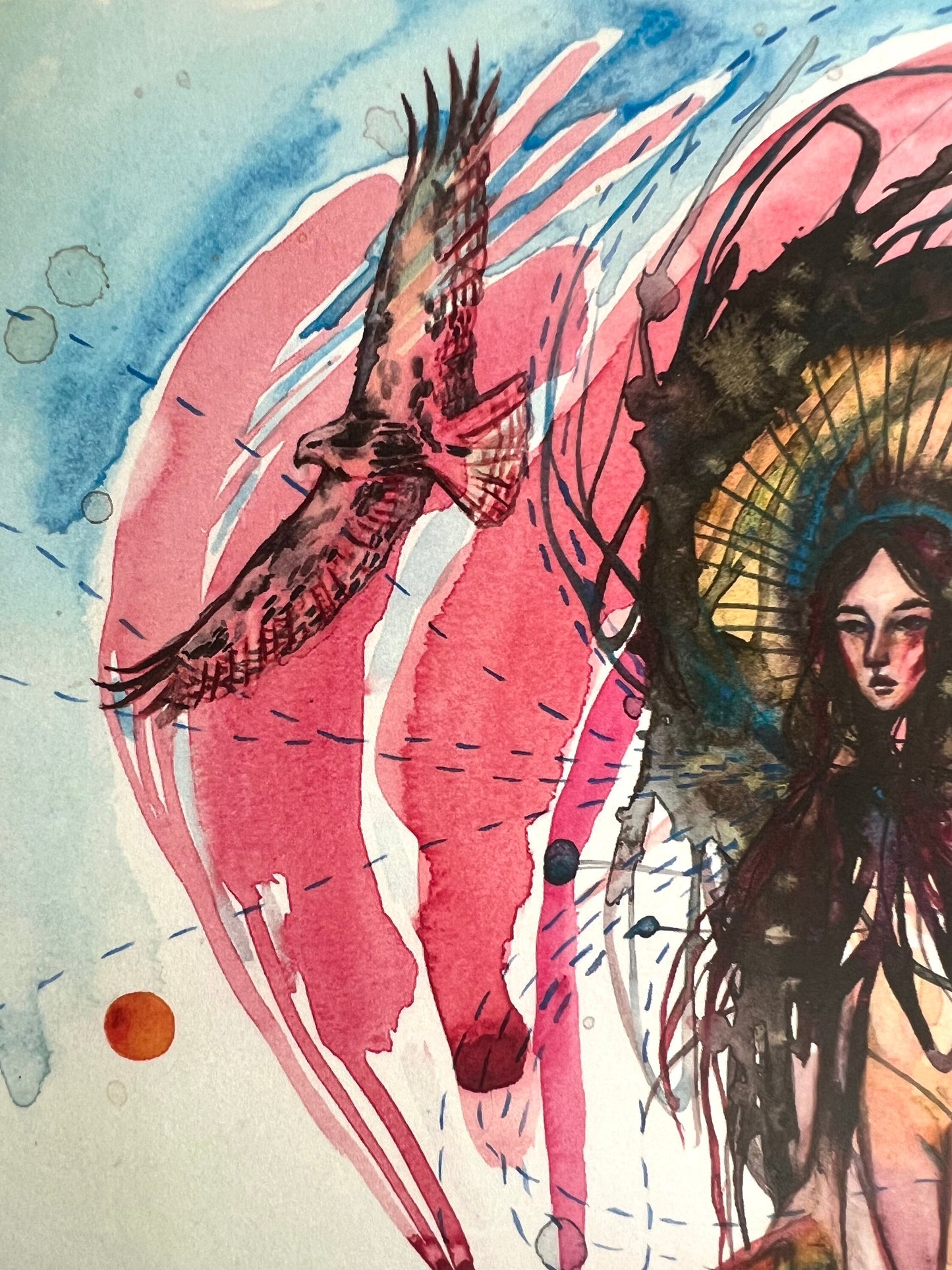 Original art print: The Things We Carry