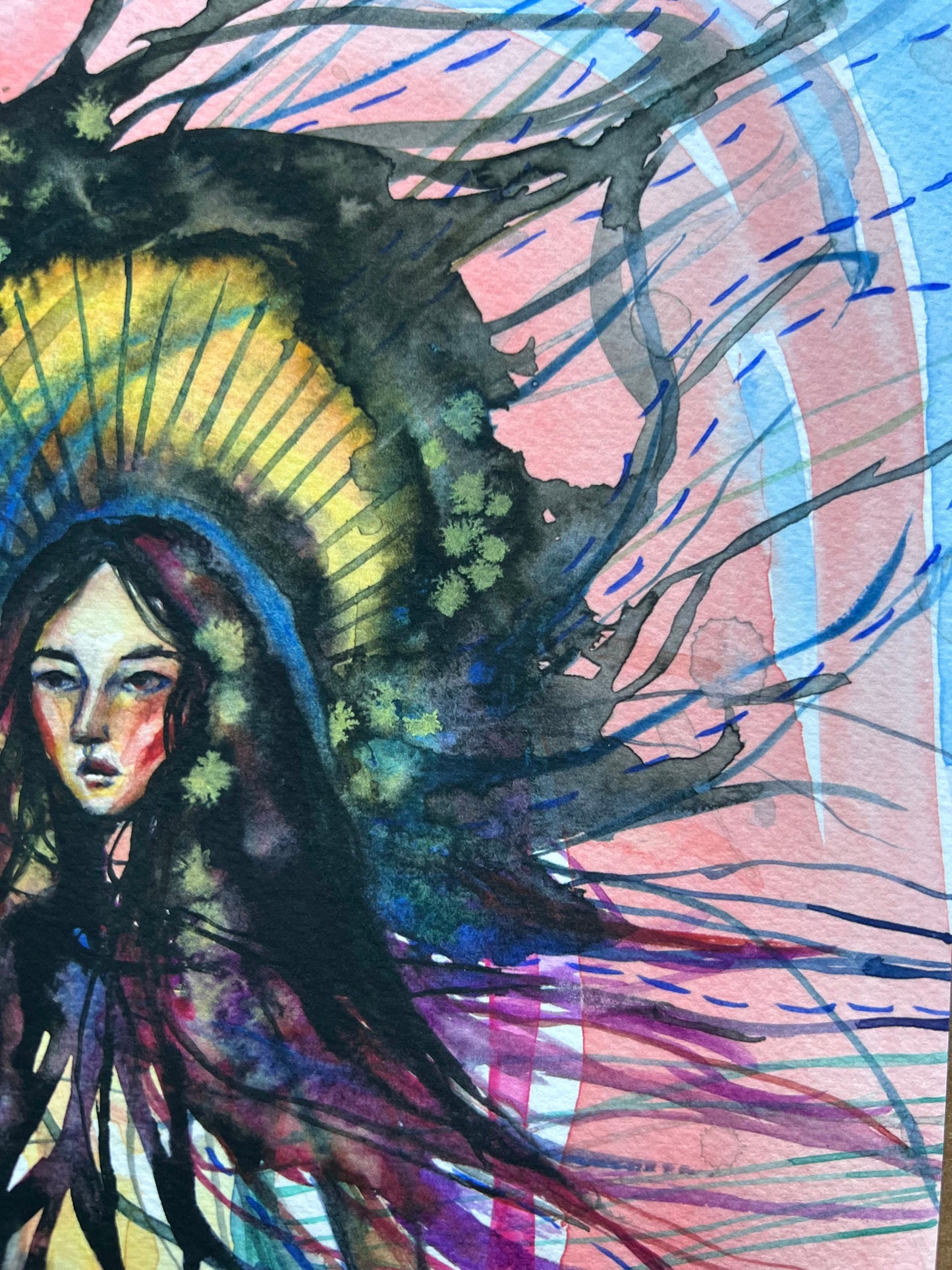 Original art giclee print: The Things We Carry
